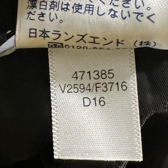 Lands End Pants Womens 12 Black Wool Blend Lined Flare Work Dress Career USA - Picture 7 of 13